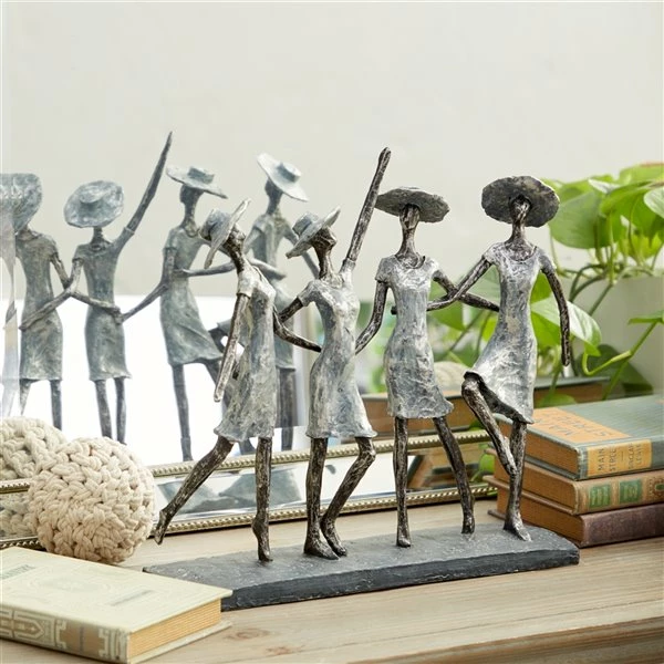 Top 10 🤩 GRAYSON LANE 13 In. x 15 In. Traditional Sculpture Grey Polystone Ladies 🔔 2 Top 10 🤩 GRAYSON LANE 13 In. x 15 In. Traditional Sculpture Grey Polystone Ladies 🔔 - Image 2