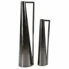 Cheapest 🔔 GRAYSON LANE Set of 2 17 In., 22 In. Glam Vase Black Metal 😉