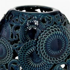 Brand new 👏 GRAYSON LANE Set of 2 18 In., 13 In. Eclectic Vase Blue Stoneware 🛒 -GRAYSON LANE Sales 2022 330857849 AlternateImage2 l