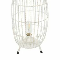 Best Sale 👏 GRAYSON LANE 16 In. x 9 In. Modern Candle Holder Lantern White Iron 🥰 -GRAYSON LANE Sales 2022 330857850 AlternateImage3 l
