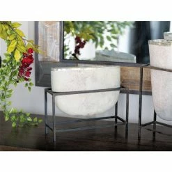 Cheap ⭐ GRAYSON LANE 11 In. x 13 In. Rustic Vase Cream Glass 😍 -GRAYSON LANE Sales 2022 330857851 AlternateImage1 l