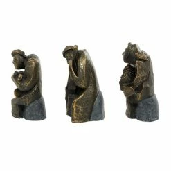 Promo ⌛ GRAYSON LANE Set of 3 6 In. x 7 In. Black Rustic Musician Sculpture Resin 👏 -GRAYSON LANE Sales 2022 330857865 AlternateImage3 l
