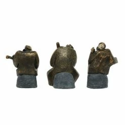 Promo ⌛ GRAYSON LANE Set of 3 6 In. x 7 In. Black Rustic Musician Sculpture Resin 👏 -GRAYSON LANE Sales 2022 330857865 AlternateImage5 l