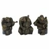 Promo ⌛ GRAYSON LANE Set of 3 6 In. x 7 In. Black Rustic Musician Sculpture Resin 👏