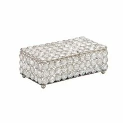 Best reviews of ✨ GRAYSON LANE 3 In. x 8 In. Glam Jewelry Box Silver Crystal ✨ -GRAYSON LANE Sales 2022 330857868 AlternateImage4 l