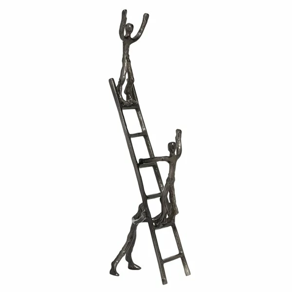 Best Sale 🎁 GRAYSON LANE 24 In. x 5 In. Contemporary Sculpture Grey Aluminum Ladder ⭐ 1 Best Sale 🎁 GRAYSON LANE 24 In. x 5 In. Contemporary Sculpture Grey Aluminum Ladder ⭐
