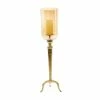 Wholesale 🎉 GRAYSON LANE 34 In. x 9 In. Traditional Candlestick Holders Gold Aluminum 🔔