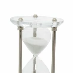Best Sale 🔥 GRAYSON LANE 6 In. x 4 In. x 4 In. Glam Timer Silver Glass 🎉 -GRAYSON LANE Sales 2022 330857883 AlternateImage3 l