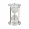 Best Sale 🔥 GRAYSON LANE 6 In. x 4 In. x 4 In. Glam Timer Silver Glass 🎉