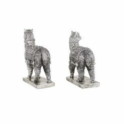 Wholesale 🔔 GRAYSON LANE Set of 2 10 In., 9 In. Silver Eclectic Llama Sculpture Resin 💯 -GRAYSON LANE Sales 2022 330857887 AlternateImage4 l