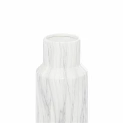 Cheapest ⭐ GRAYSON LANE 15 In. x 6 In. Contemporary Vase White Stoneware 💯 -GRAYSON LANE Sales 2022 330857892 AlternateImage2 l