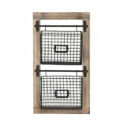 Hot Sale 🔔 GRAYSON LANE 25 In. x 14 In. x 4 In. Farmhouse Magazine Rack Holder Black ✔️ -GRAYSON LANE Sales 2022 330857893 AlternateImage5 l