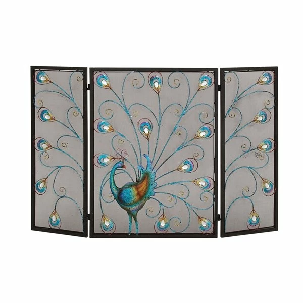 Cheap ๐งจ GRAYSON LANE 32 In. x 48 In. Eclectic Fireplace Screen Black Metal ๐ 1 Cheap ๐งจ GRAYSON LANE 32 In. x 48 In. Eclectic Fireplace Screen Black Metal ๐