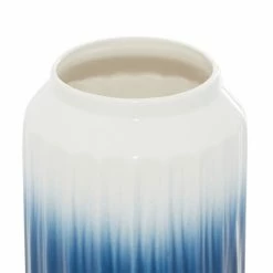 Best Sale 😍 GRAYSON LANE Set of 2 11 In., 9 In. Coastal Vase Blue Dolomite ❤️ -GRAYSON LANE Sales 2022 330857897 AlternateImage2 l