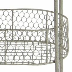Deals 🌟 GRAYSON LANE 41 In. x 15 In. Farmhouse 3 Tier Tray Stand White Iron 🔔 -GRAYSON LANE Sales 2022 330857913 AlternateImage2 l