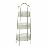 Deals 🌟 GRAYSON LANE 41 In. x 15 In. Farmhouse 3 Tier Tray Stand White Iron 🔔