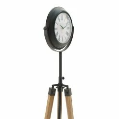 Outlet 🔔 GRAYSON LANE 62 In. x 16 In. Industrial Clock Black Metal 🧨 -GRAYSON LANE Sales 2022 330857918 AlternateImage5 l