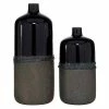 Deals 🧨 GRAYSON LANE Set of 2 20 In., 15 In. Rustic Vase Black Stoneware 👏
