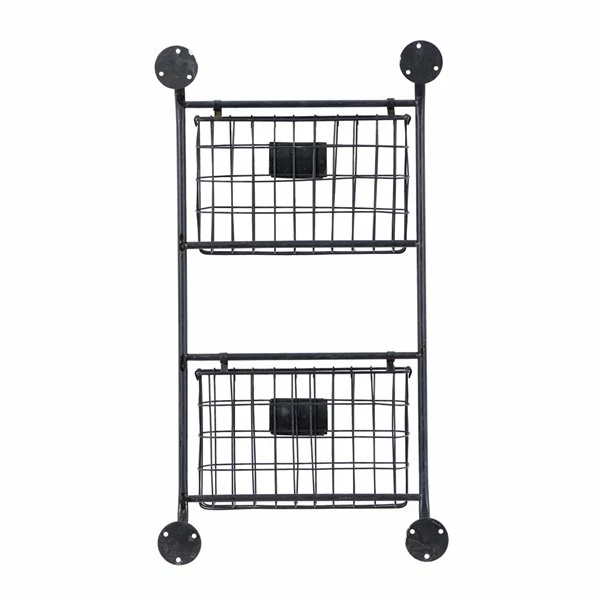 New π GRAYSON LANE 28 In. x 16 In. x 3 In. Industrial Magazine Rack Holder Blac π 5 New π GRAYSON LANE 28 In. x 16 In. x 3 In. Industrial Magazine Rack Holder Blac π - Image 5