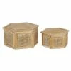 Wholesale 🎉 GRAYSON LANE Set of 2 7 In., 11 In. Brown Country Cottage Box Wood 😍
