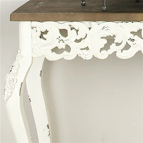 Cheapest 😍 Grayson Lane 30 In. x 46 In. Farmhouse Console Table White W 🌟 3 Cheapest 😍 Grayson Lane 30 In. x 46 In. Farmhouse Console Table White W 🌟 - Image 3
