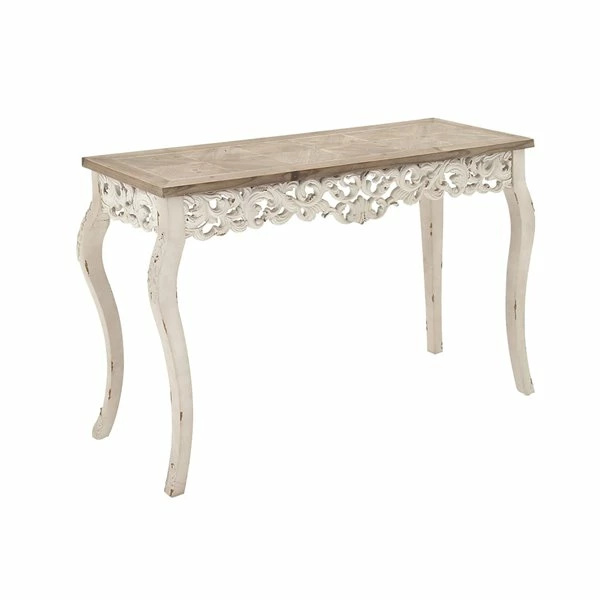 Cheapest 😍 Grayson Lane 30 In. x 46 In. Farmhouse Console Table White W 🌟 4 Cheapest 😍 Grayson Lane 30 In. x 46 In. Farmhouse Console Table White W 🌟 - Image 4
