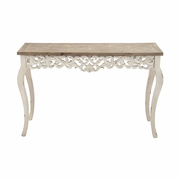 Cheapest 😍 Grayson Lane 30 In. x 46 In. Farmhouse Console Table White W 🌟 1 Cheapest 😍 Grayson Lane 30 In. x 46 In. Farmhouse Console Table White W 🌟