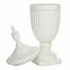Budget 🔔 GRAYSON LANE 26 In. x 10 In. Country Decorative Urn White Dolomite ✨ -GRAYSON LANE Sales 2022 330857931 AlternateImage4 l