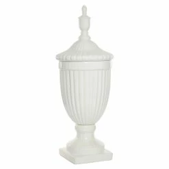 Budget 🔔 GRAYSON LANE 26 In. x 10 In. Country Decorative Urn White Dolomite ✨