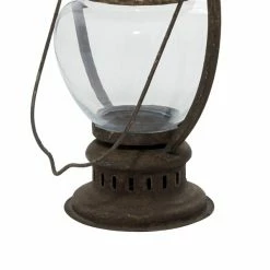 Wholesale ❤️ GRAYSON LANE 14 In. x 8 In. Rustic Candle Holder Lantern Brown Iron ✨ -GRAYSON LANE Sales 2022 330857944 AlternateImage3 l