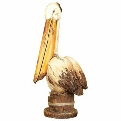 Best Sale ✔️ GRAYSON LANE 18 In. x 7 In. Coastal Sculpture Cream Polystone Bird 😉