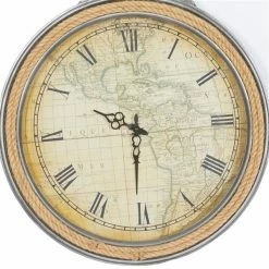 Wholesale ✨ GRAYSON LANE 30 In. x 21 In. Coastal Wall Clock Brown Metal 👏 -GRAYSON LANE Sales 2022 330857970 AlternateImage3 l