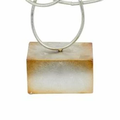 Coupon 😍 GRAYSON LANE 22 In. x 10 In. Contemporary Sculpture Silver Metal Abstract 🧨 -GRAYSON LANE Sales 2022 330857984 AlternateImage2 l