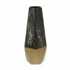 Coupon ⌛ GRAYSON LANE 18 In. x 7 In. Contemporary Vase Dark Grey Stoneware 👏