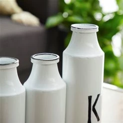 Outlet 🎁 GRAYSON LANE 12 In. x 16 In. Farmhouse Decorative Milk Bottle White Iron 🥰 -GRAYSON LANE Sales 2022 330857994 AlternateImage2 l
