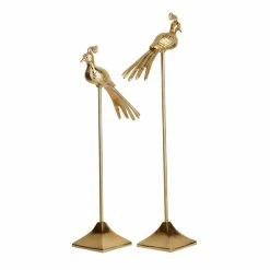 Best reviews of 🧨 GRAYSON LANE Set of 2 32 In., 28 In. Gold Eclectic Bird Sculpture Aluminu 🛒 -GRAYSON LANE Sales 2022 330857998 AlternateImage4 l