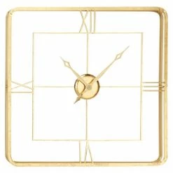 Outlet ✔️ GRAYSON LANE 36 In. x 36 In. Glam Wall Clock Gold Metal 😍