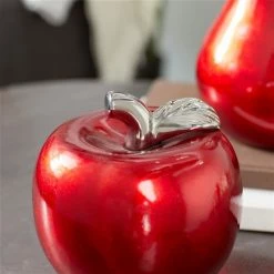 Discount 🎁 GRAYSON LANE Set of 2 7 In., 9 In. Glam Fruit Sculpture Red Dolomite 🤩 -GRAYSON LANE Sales 2022 330858005 AlternateImage2 l