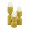 Top 10 ✨ GRAYSON LANE Set of 3 13 In., 10 In., 7 In. Modern Candle Holder Yellow M ✨