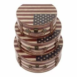 New 🎉 GRAYSON LANE Set of 3 11 In., 14 In., 16 In. Brown Traditional Box Wood 🌟 -GRAYSON LANE Sales 2022 330858010 AlternateImage4 l