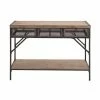 Buy 💯 Grayson Lane 32 In. x 43 In. Industrial Console Table Brown ❤️