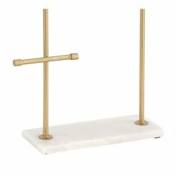 Wholesale 🌟 GRAYSON LANE 13 In. x 12 In. Modern Jewelry Stand Gold Marble 👍 -GRAYSON LANE Sales 2022 330858042 AlternateImage2 l