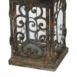 Wholesale 🧨 GRAYSON LANE Set of 2 20 In., 15 In. Rustic Lantern Brown Metal 🛒 -GRAYSON LANE Sales 2022 330858045 AlternateImage4 l