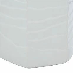 Deals 🥰 GRAYSON LANE 7 In. x 7 In. Contemporary Vase White Ceramic 🎁 -GRAYSON LANE Sales 2022 330858046 AlternateImage2 l