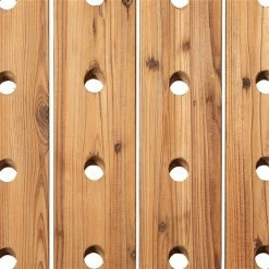 Best Sale 🔥 GRAYSON LANE 57 In. x 21 In. Rustic Wine Holder Rack Brown Wood 👏 -GRAYSON LANE Sales 2022 330858052 AlternateImage2 l