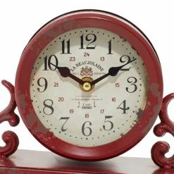 Cheapest 👍 GRAYSON LANE 7 In. x 7 In. Vintage Clock Beige Metal ✔️ -GRAYSON LANE Sales 2022 330858053 AlternateImage3 l