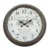 Best reviews of 🛒 Grayson Lane Analog 28-in x 28-in Brown Round Wall Standard Clock 🌟