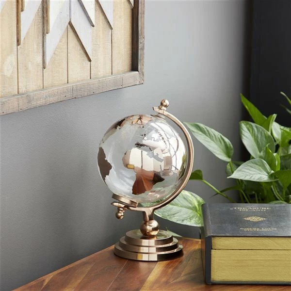 Best Sale 👍 Grayson Lane Copper Glass Traditional Globe -11-in x 6-in 😍 2 Best Sale 👍 Grayson Lane Copper Glass Traditional Globe -11-in x 6-in 😍 - Image 2