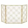 New 💯 Grayson Lane Contemporary Fireplace Screen - Gold Metal - 31-in X 53-in 💯