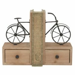 Buy 🌟 Grayson Lane Farmhouse Bookends - Brown Wood - 9-in X 5-in 😀